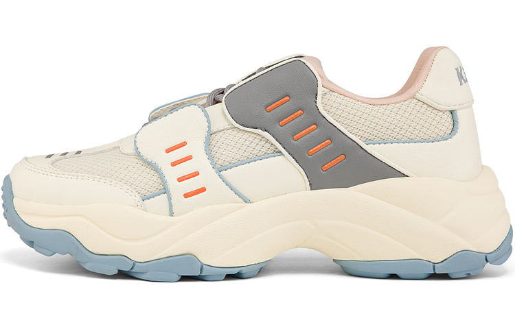 Kappa Breathable Low-Top Casual Shoes Unisex White Gray Pink