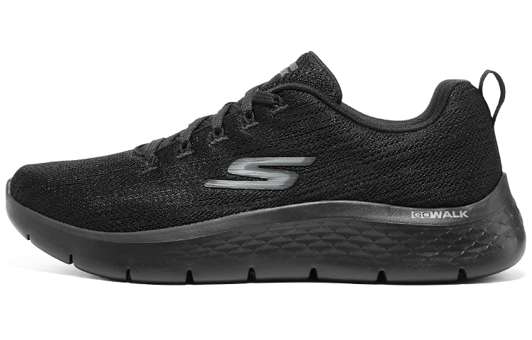 Skechers Go Walk Fle Low Top Running Shoes Men's Black