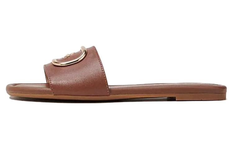 COACH Slide Slippers Women's Dark Brown