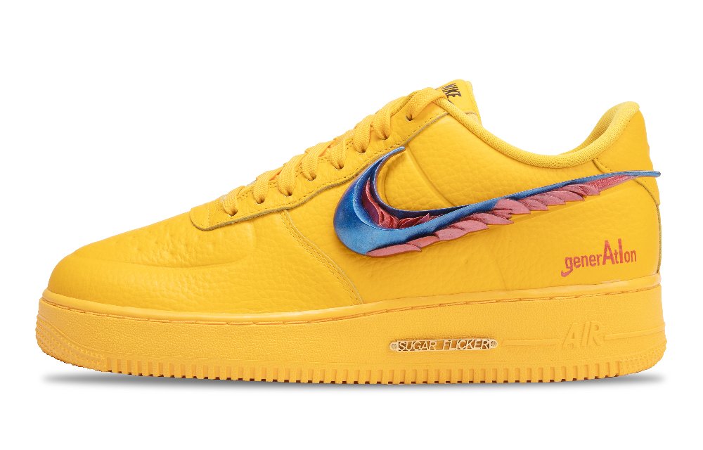 Nike Air Force 1 Skateboard Shoes Men Low-Top Yellow
