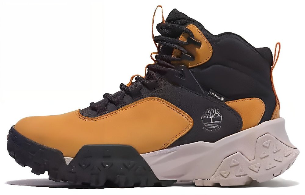 Timberland Motion Scramble Mid Lace Up Hiking Boot With GORE TEX Bootie 'Wheat Nubuck'