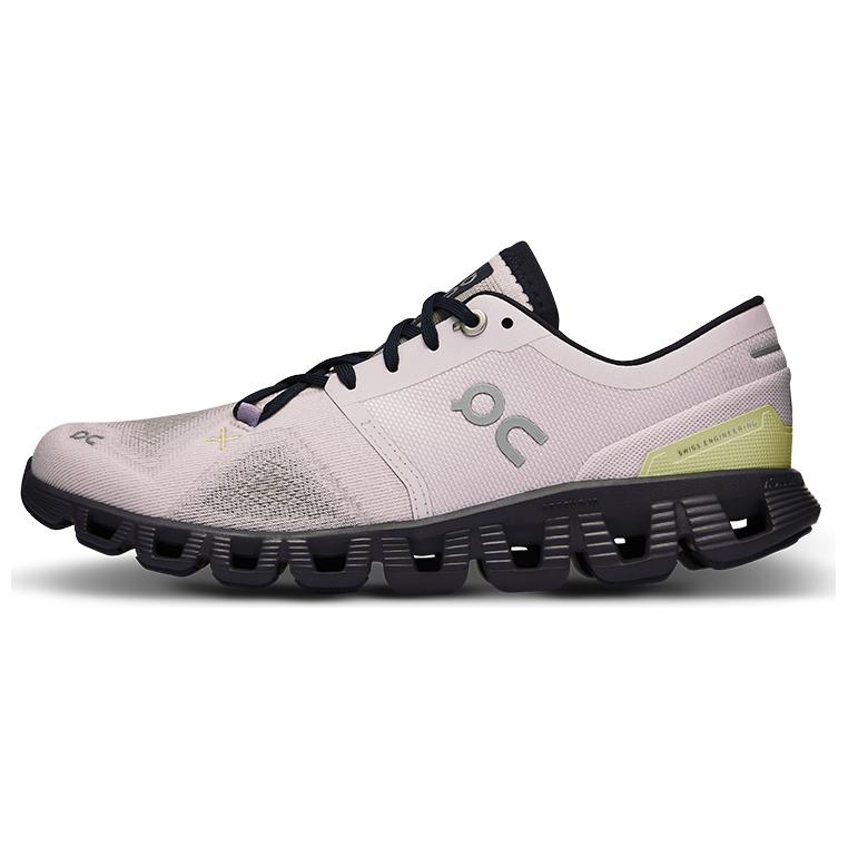 On Cloud X 3 Low Top Training Shoes Women's Purple Black