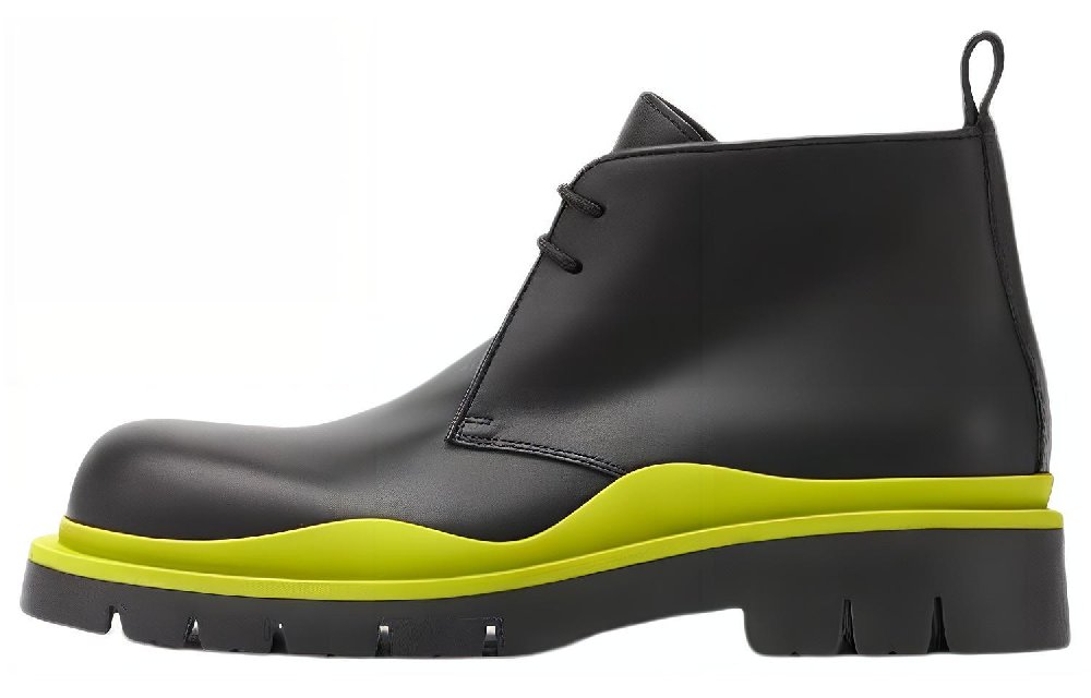 Bottega Veneta Tire BV Ankle-Length Martin Boot Men's Kiwi Color