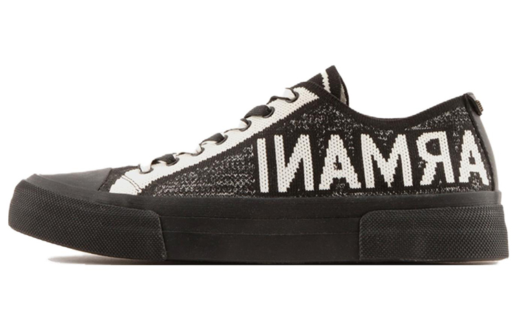 EMPORIO ARMANI Stylish Skateboarding Shoes Men's Black