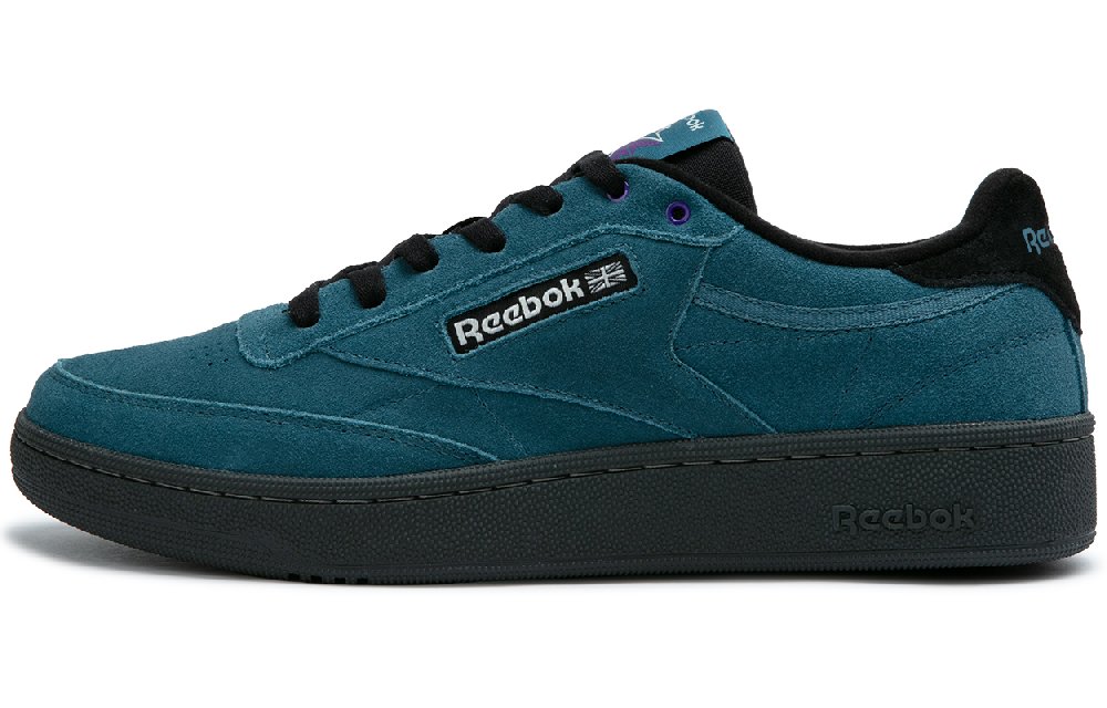 Reebok CLUB C 85 W+ Height Increasing Wear-Resistant Slip-Resistant Low-Top Skateboard Shoes Unisex Blue