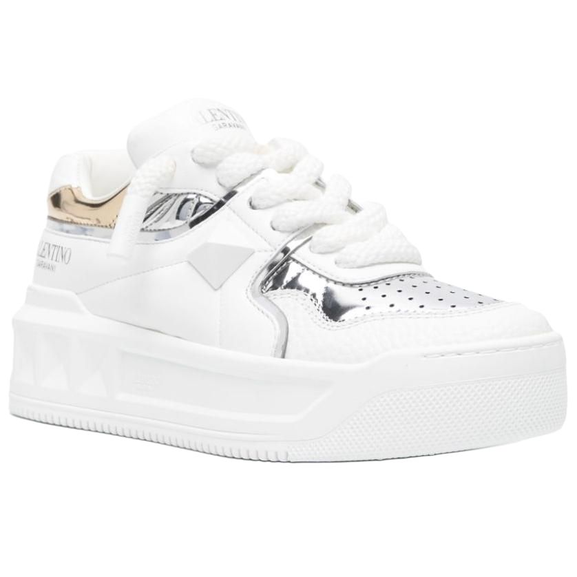 Valentino Low Top Skateboard Shoes 4.5cm Women's White