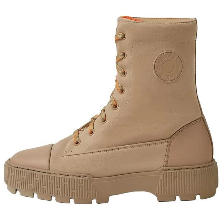 HERMES Fresh Ankle Boots 4cm Women's Brown