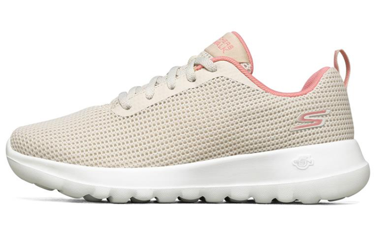 Skechers Go Walk Joy Running Shoes Ivory/Pink Women's