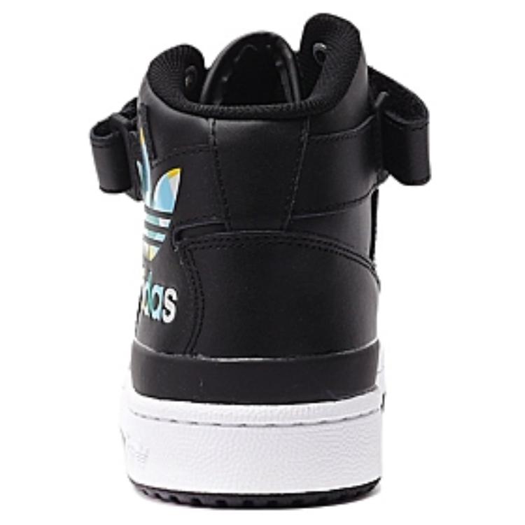 Adidas Originals FORUM Anti Slip Wear Resistant High Top Skateboard Shoes Men's Black