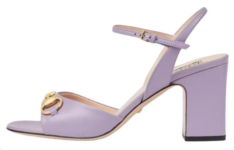 GUCCI One Strap Sandals Women's Purple