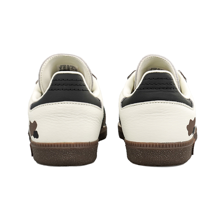 Adidas Originals SAMBA OG RISK Hazelnut Cow Anti-Slip Wear-Resistant Low-Top Skateboard Shoes Women's Beige Black Brown