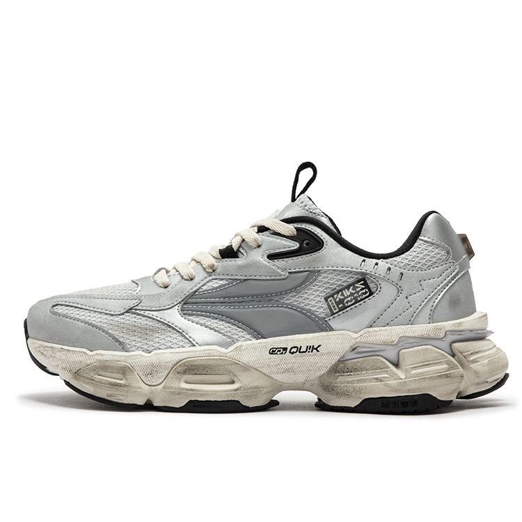 361° Spirit Eye PRO Anti-Slip Wear-Resistant Low-Top Chunky Sneakers Men's Silver White