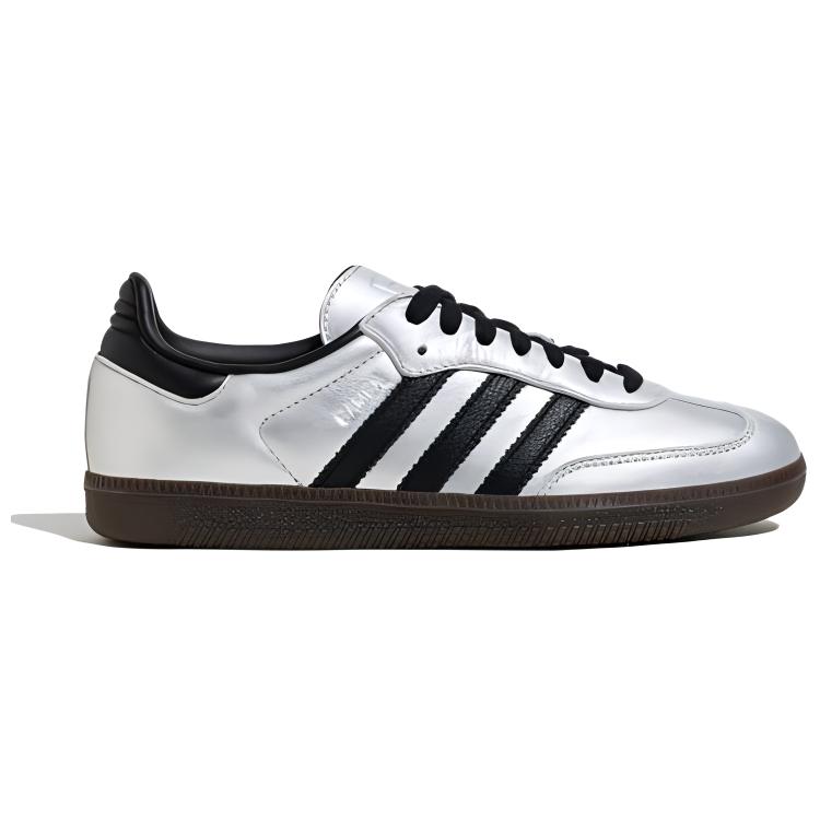 Adidas Samba Og Silver Metallic Black Gum Women's