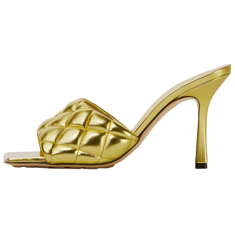 Bottega Veneta Slip Resistant Stylish Sandal 9cm Women's Gold