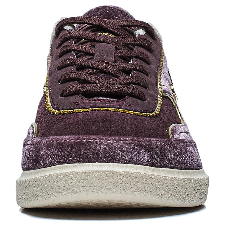 LI NING 1990 Anti Slip Wear Resistant Low Top Skateboard Shoes Women's Deep Purplish Red