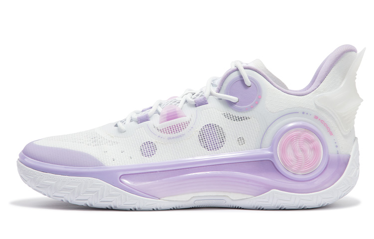 361° AG 4 SOAR Basketball Shoes Men Low Top 361 Degrees White/Digital Lavender купить в интернет-магазине Yoocart с быстрой доставкой по России.