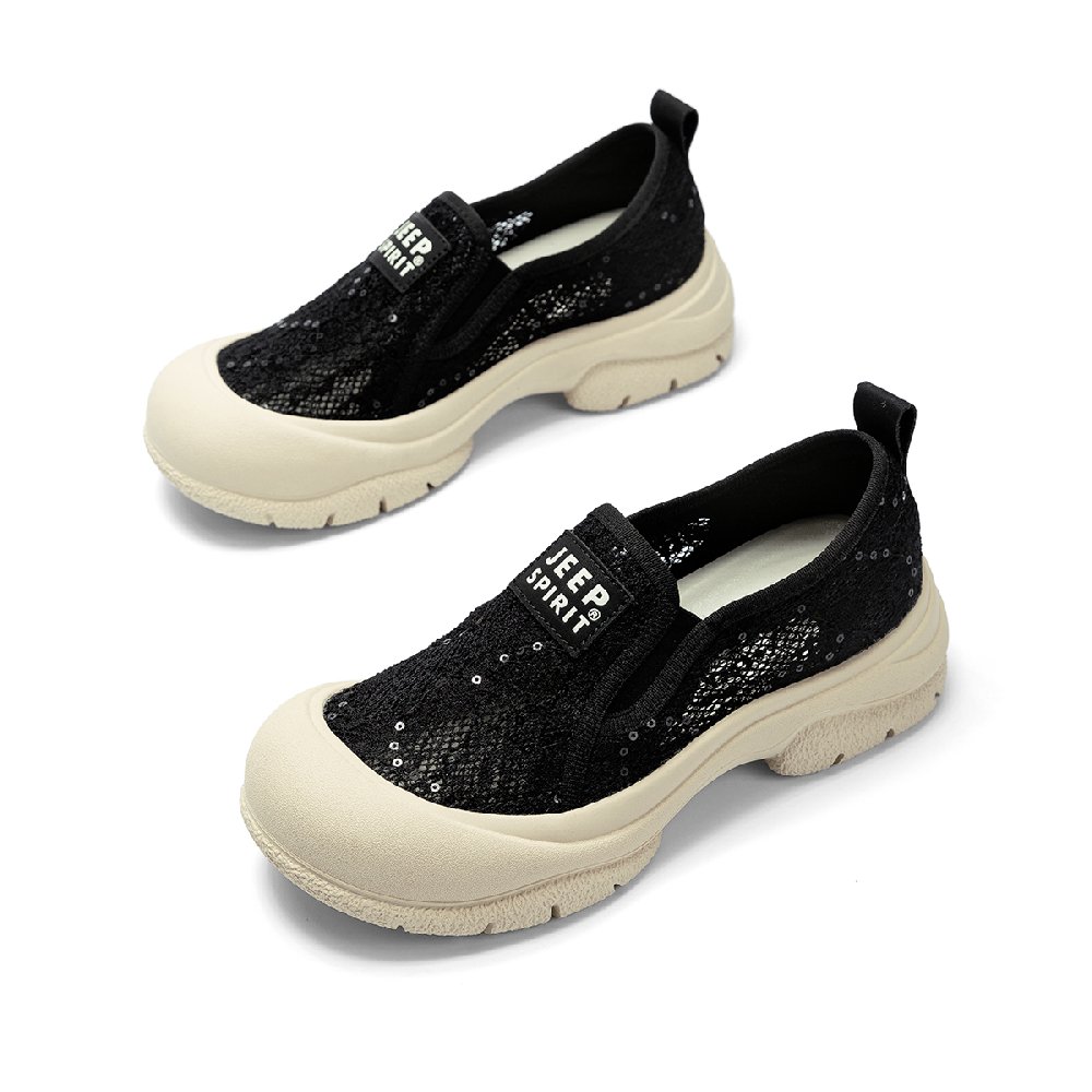 JEEP SPIRIT Low Top Casual Shoes Women's Black/Khaki