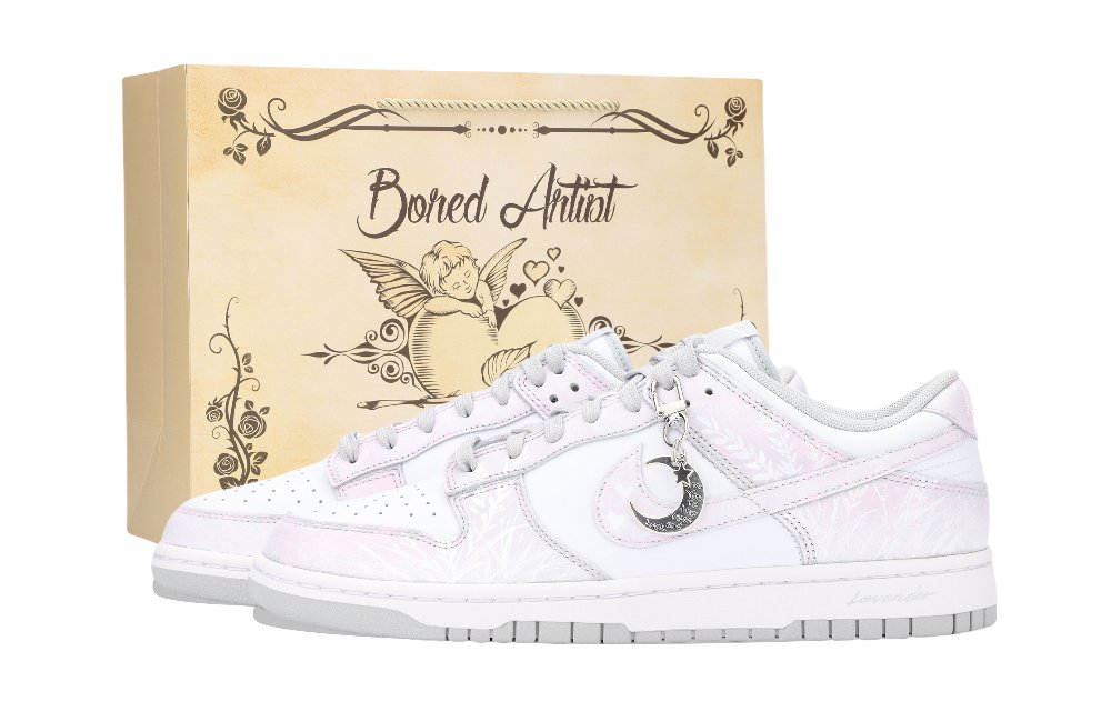 Nike Dunk Crimson Mist's Dream Abrasion Resistant Low Top Skateboard Shoes Unisex Light Lavender