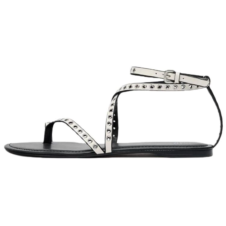 ZARA One Strap Sandals 1cm Women's White купить в интернет-магазине Yoocart с быстрой доставкой по России.