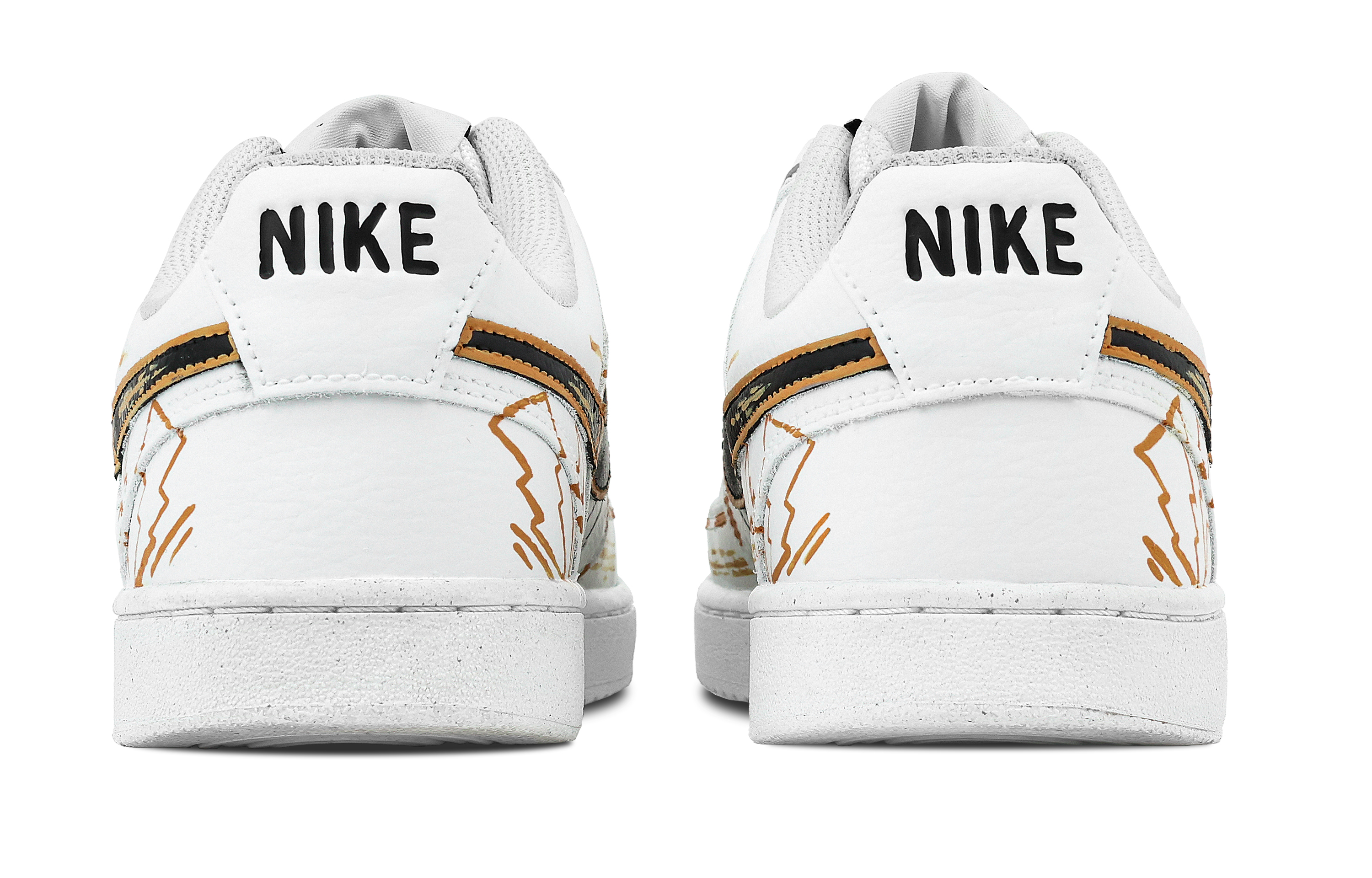 Nike Court Vision 1 Cloud Nine Lightning Heart Box Anti Slip Wear Resistant Low Top Skateboard Shoes Men's White Orange купить в интернет-магазине Yoocart с быстрой доставкой по России.
