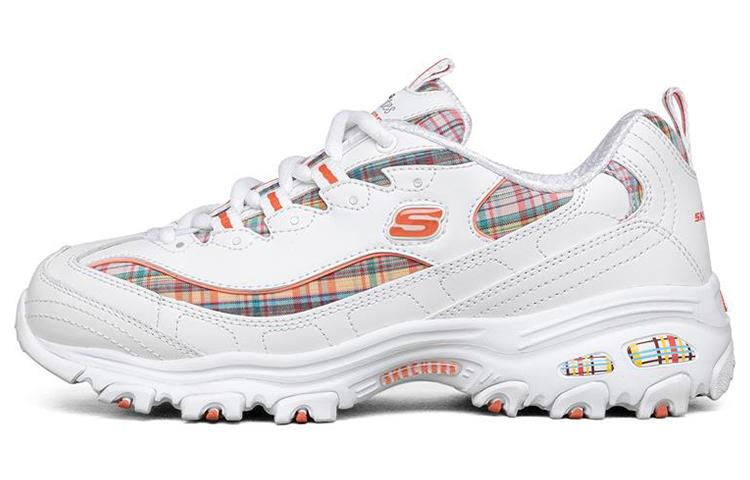 Skechers D Lites 1.0 Low Top Running Shoes White Women's