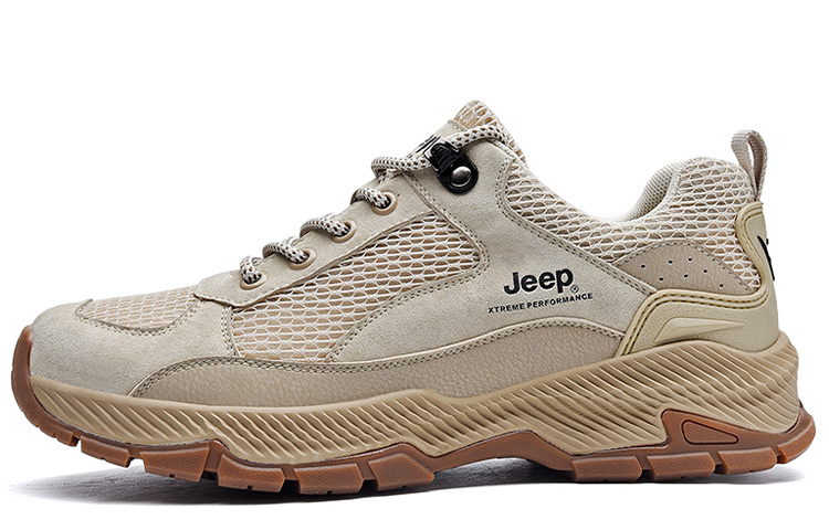 Jeep Hiking / Trekking Shoes Men Low Top Sand