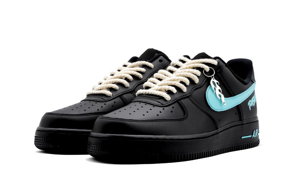 Nike Air Force 1 Skateboard Shoes Women's Low top Black/Blue купить в интернет-магазине Yoocart с быстрой доставкой по России.