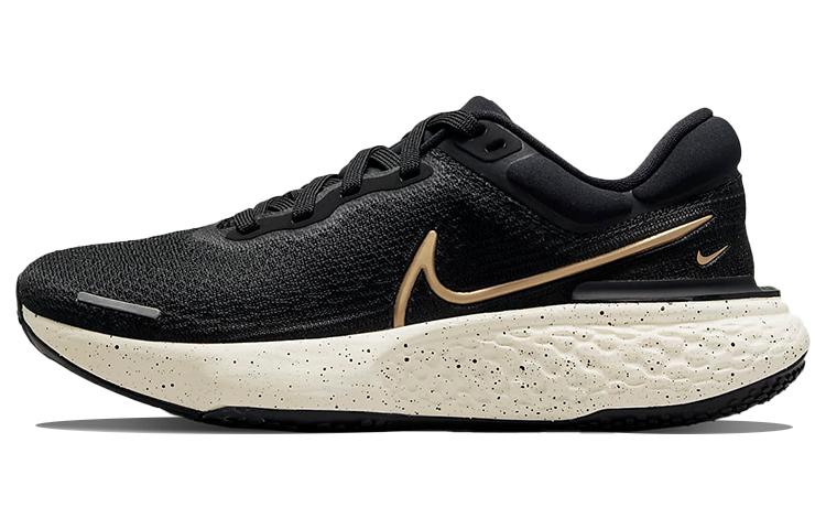 Nike ZoomX Invincible Run Flyknit Black Metallic Gold Women's
