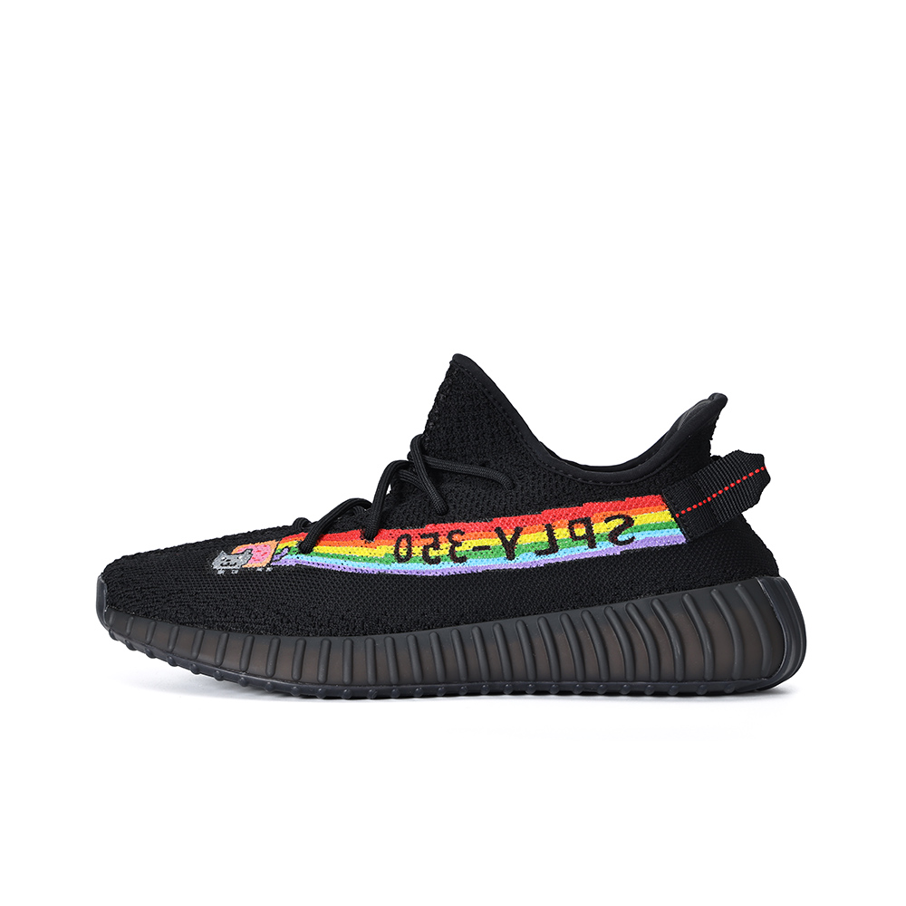 Adidas Originals Yeezy Boost 350 V2 Casual Shoes Unisex Low Top Black/Yellow/Purple/Green/Pink/Gray/Red/Blue