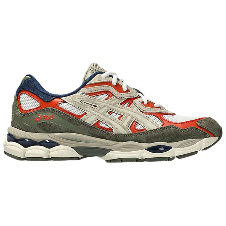 ASICS GEL NYC Breathable Rubber Training Running Shoes Unisex Green Red