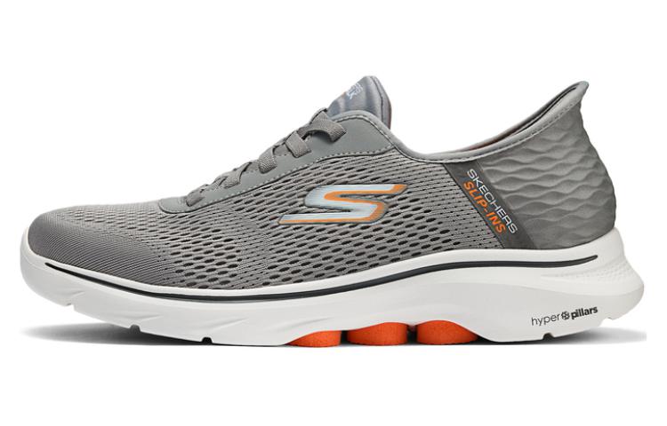 Skechers Slip Ins Penetration Technology Low Top Casual Shoes Men's Gray Orange
