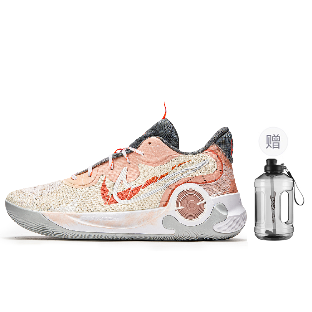 Nike KD Trey 5 IX ADCDAVINCI Custom, The Wind Of Steam Slip Resistant Cushioning Mid Top Basketball Shoes Unisex Orange