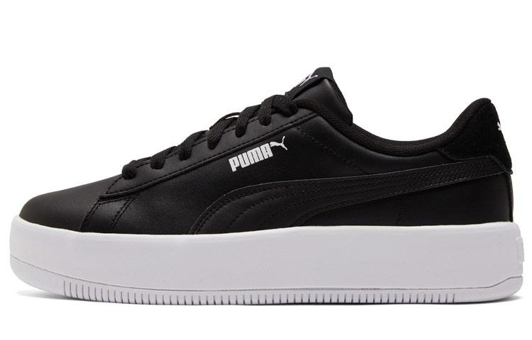 PUMA Lily Platform Board Shoes Black/White Women's
