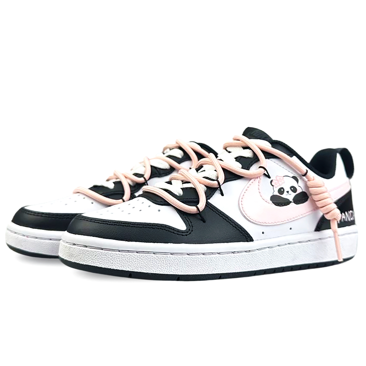 Nike Court Borough Slip-Resistant Low-Top Skateboard Shoes GS Black Pink купить в интернет-магазине Yoocart с быстрой доставкой по России.