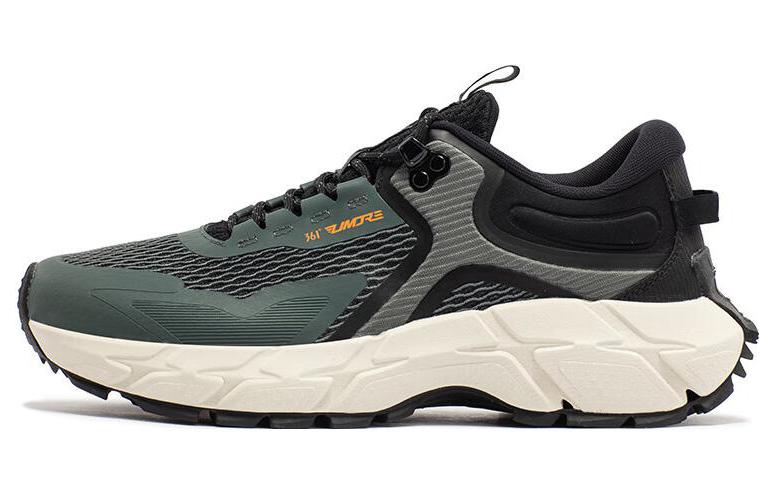 361° Cushioned Slip Resistant Abrasion Resistant Breathable Low Top Outdoor Shoes Men's Gray Black