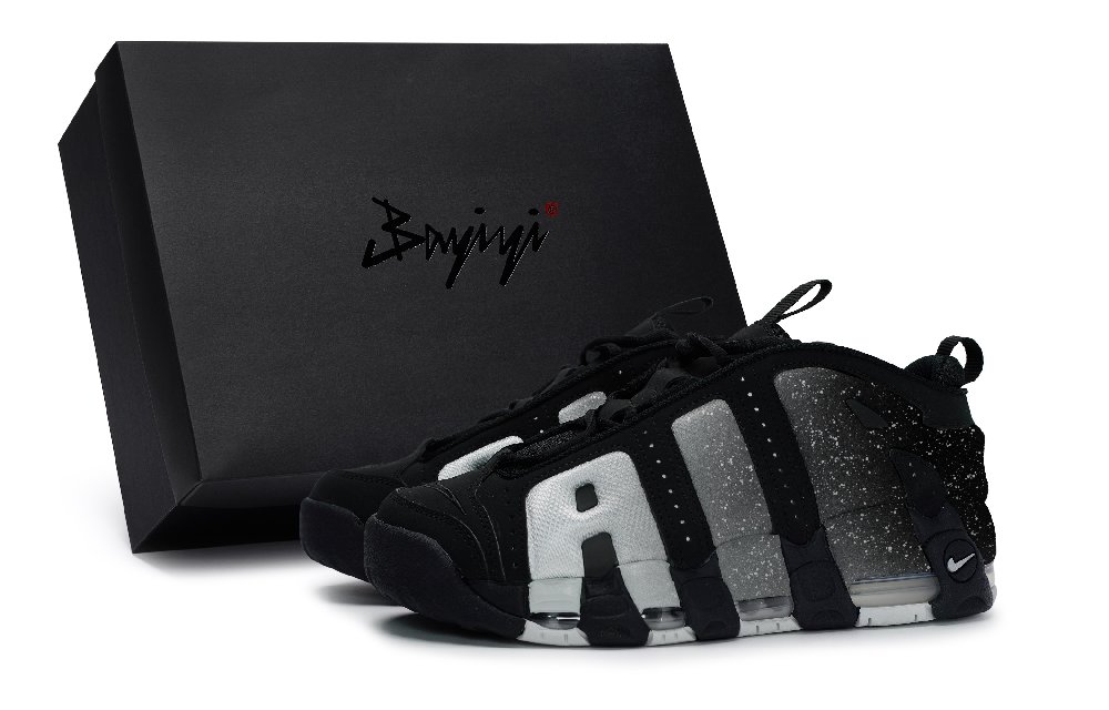 Nike Air More Uptempo Basketball Shoes Unisex Low-Top Gray/White