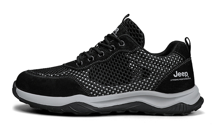 Jeep Low Top Sports Casual Shoes Men's Black