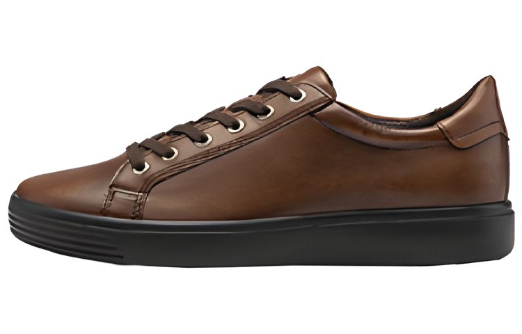 Ecco Low top Stylish Skateboarding Shoes Men's Brown