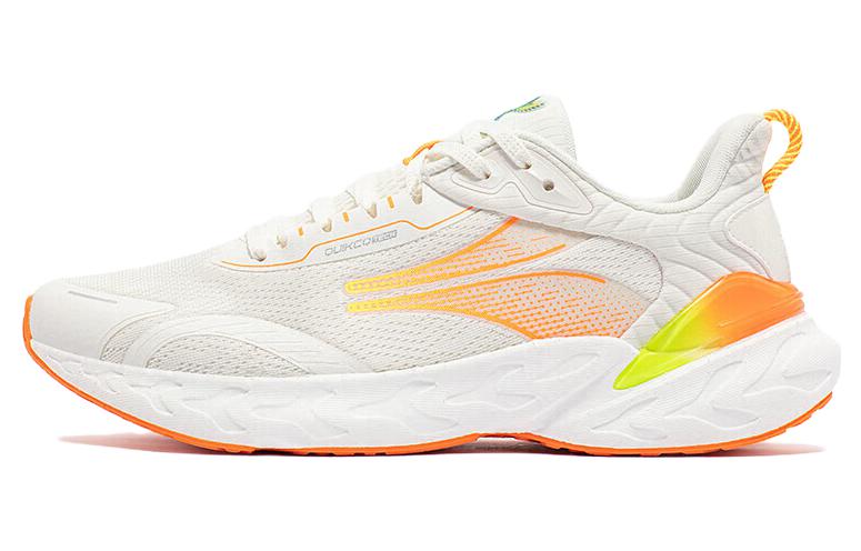 361° Popping Foam 3 Cushioning Anti-Slip And Wear-Resistant Low-Top Running Shoes Men's White Orange