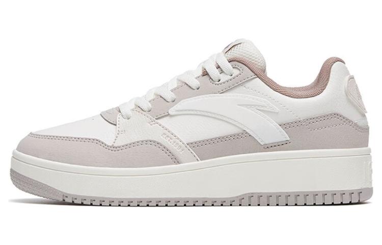 Anta 982GZ Slip-Resistant Cushioning Wear-Resistant Low-Top Skateboard Shoes Women's White Gray