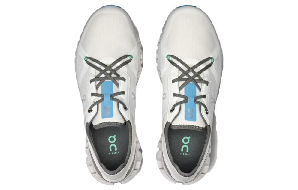 On Running Cloud X 3 AD "Undyed-White/Niagara" Sneakers