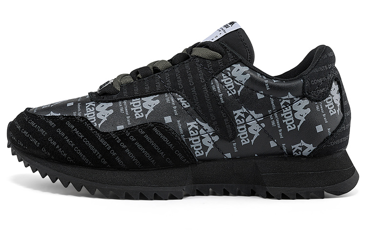 Kappa Wear-Resistant Slip-Resistant Low-Top Casual Shoes Unisex Black