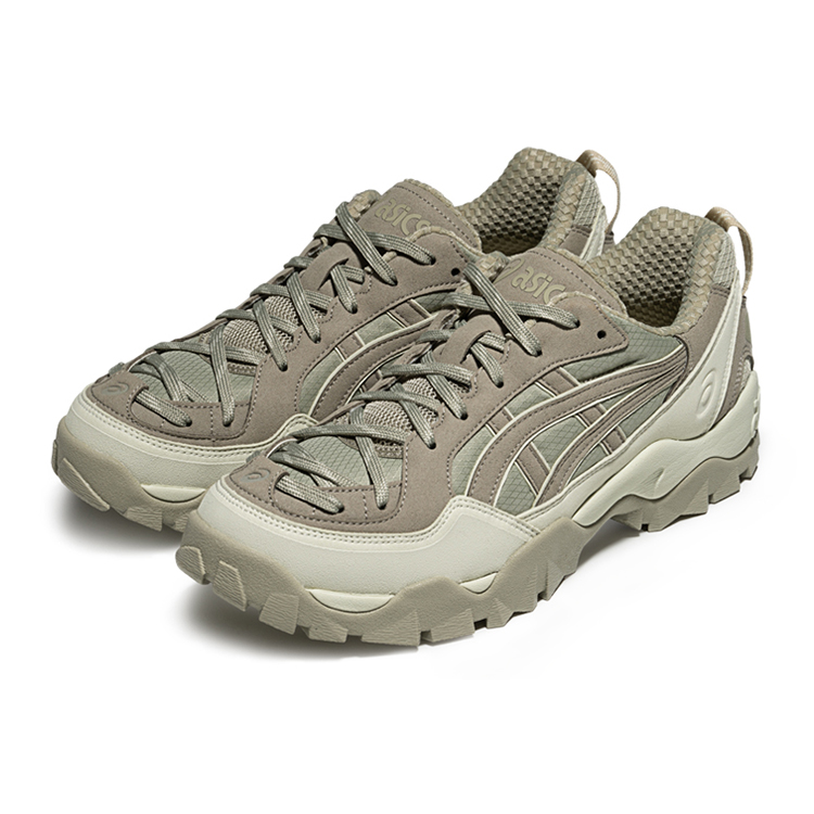 Asics GEL PICKAX Low Top Casual Shoes Unisex Gray Green купить в интернет-магазине Yoocart с быстрой доставкой по России.