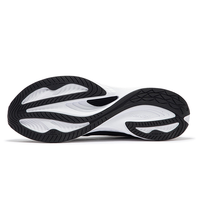 361° Flying Fish 3.0 Cushioning, Slip Resistant, And Abrasion Resistant Low Top Casual Running Shoes Men's Black White