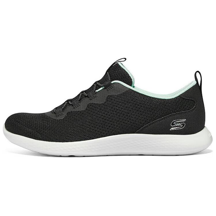 Skechers Cushioning Wear Resistant Low Top Casual Shoes Women's Black