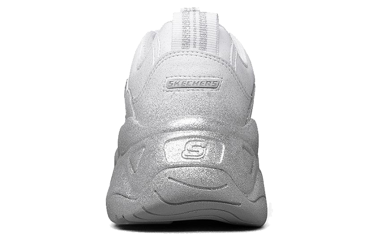 Skechers D Lites 3.0 Low Top Sneakers White/Silver Women's