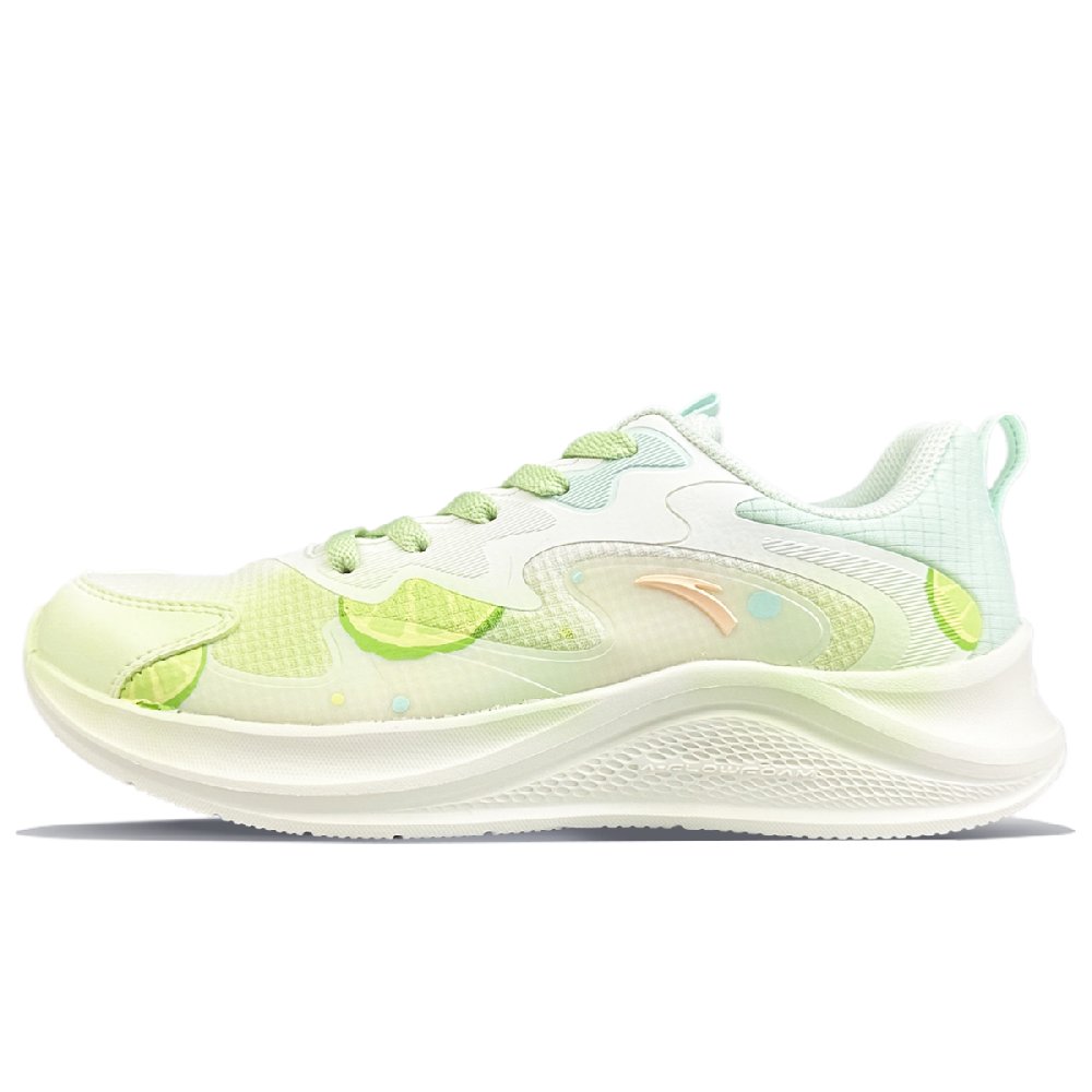 Anta Wander 2 Shock Absorbers Slip Resistant Abrasion Resistant Low Top Casual Running Shoes Women's Cyan White