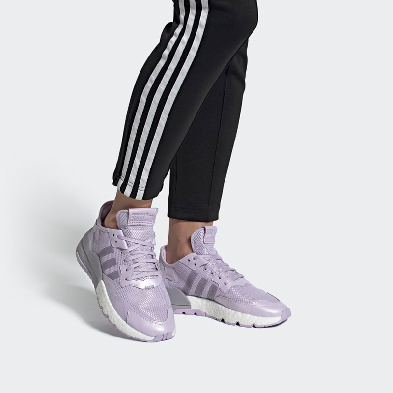 Adidas Originals Nite Jogger 'Purple White' Women's