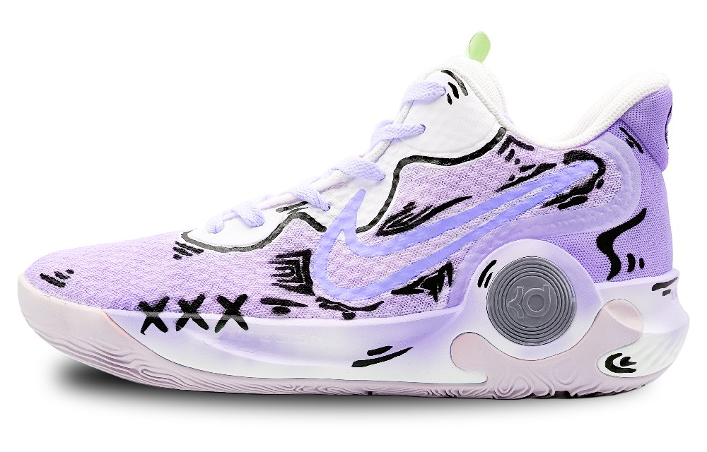 Nike KD Trey 5 IX Mid Top Vintage Basketball Shoes Unisex Purple