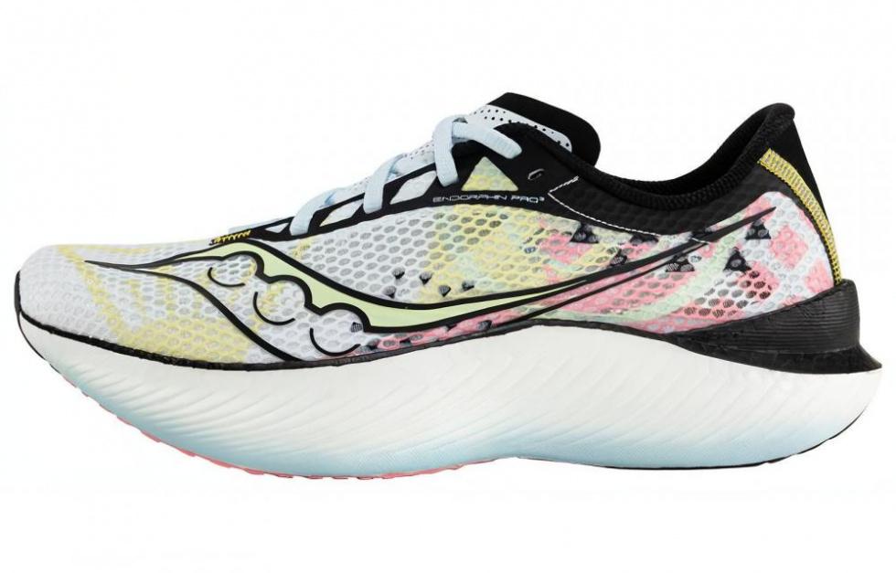 Saucony Endorphin Pro 3 Running Shoes Unisex Low-Top White/Yellow/Pink